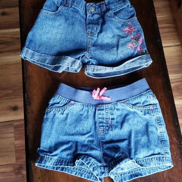 Faded Glory Other - 2 Pair of Girl's 24 month Jean Shorts